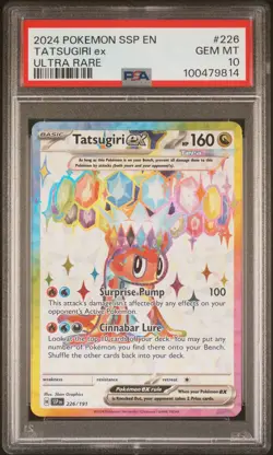 2024 Pokemon Surging Sparks Tatsugiri Ex #226/191 PSA 10 - Image 1
