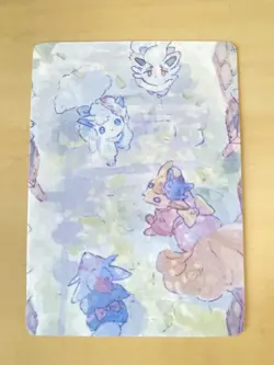 Anime ART STYLE Vulpix Fan Full Art Pokemon Custom Card/perfect bookmark - Image 2