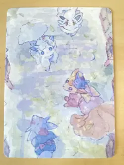 Anime ART STYLE Vulpix Fan Full Art Pokemon Custom Card/perfect bookmark - Image 3