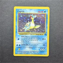 Pokemon Fossil - Lapras 10/62 Holo LP - Image 1
