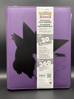 ULTRA PRO Pokemon Gengar Purple 9 Side-Loading Pocket Binder Holds 360 cards NEW - Image 1