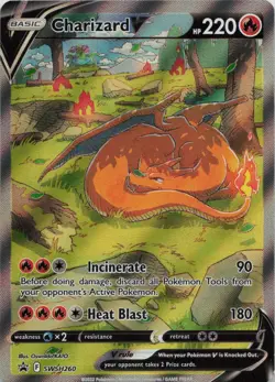 Charizard V SWSH260 Holo Promo Sword & Shield Promo Pokemon Near Mint - Image 1