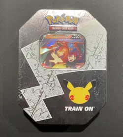 Pokemon 25th Anniversary Celebrations Tin Lance's Charizard V - Factory Sealed 820650809880 - Image 1
