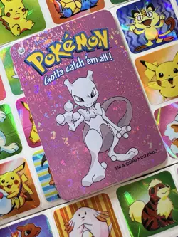 Pokemon 151 Vintage Pocket Monsters Vending HOLO Prism Sticker 2000 Nintendo - Image 1