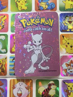 Pokemon 151 Vintage Pocket Monsters Vending HOLO Prism Sticker 2000 Nintendo - Image 4