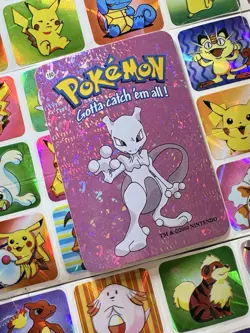 Pokemon 151 Vintage Pocket Monsters Vending HOLO Prism Sticker 2000 Nintendo - Image 5