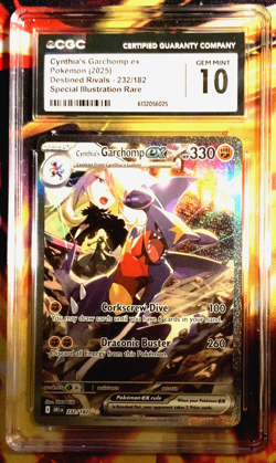 Pokemon Cynthia's Garchomp ex 232/182 Sv10: Destined Rivals Holo - Image 1