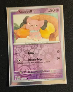 Snubbull Reverse Holo Obsidian Flames 089/197 Pokemon Card US Seller - Image 1