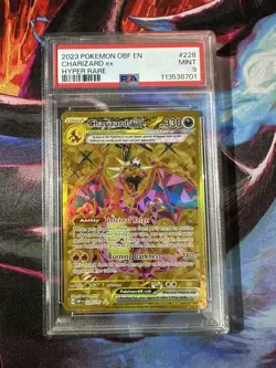 Charizard ex 228/197 Hyper Rare Obsidian Flames PSA 9 Mint Pokemon TCG - Image 1