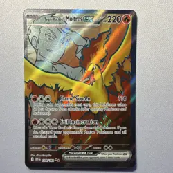 Pokemon Team Rocket's Moltres EX 208/182 Destined Rivals Ultra Rare Holo 220 HP - Image 1