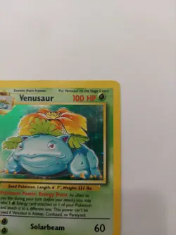 Venusaur 015/102 Base Set Holo Hp/Mp Pokemon Free Shipping - Image 3