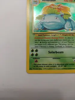 Venusaur 015/102 Base Set Holo Hp/Mp Pokemon Free Shipping - Image 5