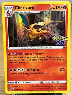 Pokemon GO Charizard 010/078 Holo Rare Holo NM/M - Image 1