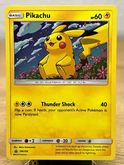 Sun & Moon Promo Pikachu - SM206 Holo Promo Pokemon NM/M - Image 1