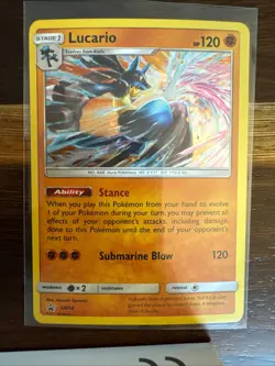 Lucario - SM54 Holo Promo Sun & Moon Promo Pokemon Holo Near Mint - Image 1