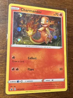 RARE SWIRL🔥 Charmander🔥Promo SWSH092 HOLO Rare Pokemon Battle Styles - LP - Image 1