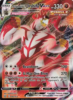 Single Strike Urshifu VMAX 086/163 Holo VMAX Rare Battle Styles Pokemon NM - Image 1