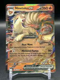 Ninetails EX 038/165 Scarlet & Violet 151 Double Rare Holo Pokemon TCG - Image 1