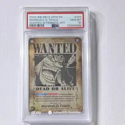 Bandai Marshall D. Teach OP09-093 SR Alt Art Foil PSA 10 - Image 1