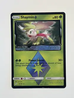 Shaymin 10/181 Prism Star Holo Team Up Pokemon TCG Lightly Played LP - Image 2