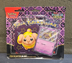 Pokemon Scarlet & Violet Paldean Fates Tech Sticker Collection Sealed - Fidough - Image 1