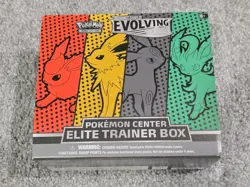 Pokemon Center Exclusive Evolving Skies ETB + Eevee Pin - Image 2