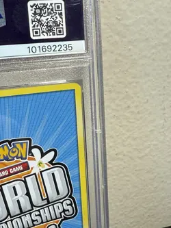 2008 Pokemon Promo Jolteon Gold Star World Champ Psychic Lock #101 PSA 9 - Image 3