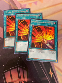 YUGIOH - SKY STRIKER MANEUVER AFTERBURNERS! X3 - SILVER - BLC1 - 1ST ED - NM - Image 1