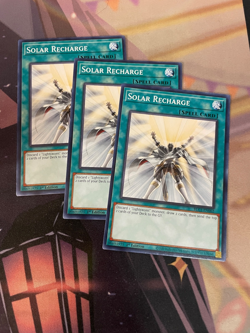YUGIOH - SOLAR RECHARGE X3 - COMMON - BLC1 - 1ST ED - NM - Image 1