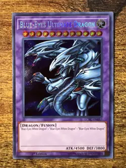 Yugioh Blue-Eyes Ultimate Dragon LCKC-EN057 Secret Rare NM - Image 1