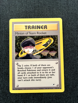 Pokemon TCG Minion of Team Rocket 113/132 Gym Heroes Regular Near Mint. - Image 1