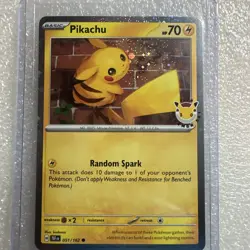 Pikachu 051 /162 Stamped 2026 Pokemon Day 30 Promo TCG - NM-MT - Image 1
