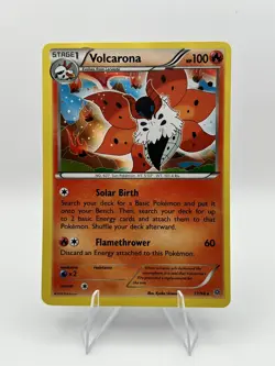 2015 Pokemon XY Ancient Origins Volcarona 17/98 Rare Holo Stage 1 - Image 1