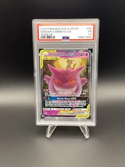 LOW POP!!! Pokemon TCG Gengar & Mimikyu GX Holo Ultra Rare PSA 1.5 POP 2 - Image 1