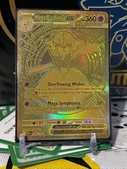 Pokemon Mega Gardevoir Ex 187/132 Gold Holo Mega Ultra Rare Mega Evolution Set - Image 1