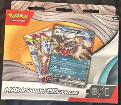 Pokemon Mabosstiff ex Showcase Box Sealed with 3 Booster Packs & 1 Foil - Image 1