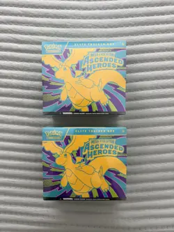 Pokemon Mega Evolutions Ascended Heroes ETB Elite Trainer Box Lot Of 2 - Image 1