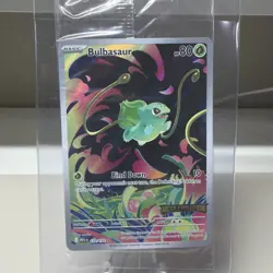 Pokemon Bulbasaur Full Art Holo Illustration Rare Me01: Mega Evolution 133/132 - Image 1