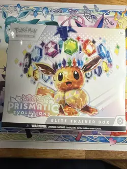 SEALED Prismatic Evolutions ETB Pokemon TCG 9 Total Packs - Image 1