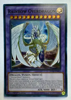Yugioh Rainbow Overdragon SDCB-EN043 Super Rare 1st Edition - Image 1