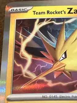 2025 Pokemon SV Destined Rivals DRI EN Team Rocket's Zapdos #070/182 - Image 3