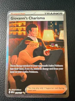 Pokemon Giovanni's Charisma SIR - 204/165 - Scarlet & Violet 151. - Image 1
