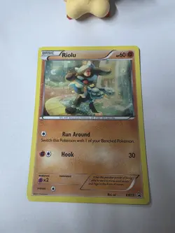 Riolu Pokemon BW33 Cosmos Holo Black & White Promo W/Swirl English Tcg Near Mint - Image 3