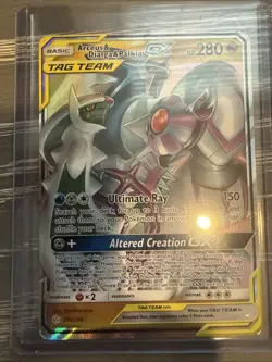 Pokemon TCG Arceus & Dialga & Palkia GX 156/236 Cosmic Eclipse - Image 1