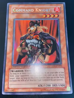 Yugioh 2004 Command Knight CT1-EN003 Incorrect Secret Foil Error Misprint - Image 3