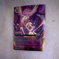 Disney Archimedes Electrified Owl Enchanted Floodborn Foil Lorcana TCG 208/204 - Image 1