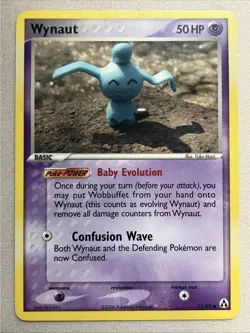 Pokemon Card - Wynaut - Yuka Morii - Common (71/92) ex Legend Maker NM - Image 1