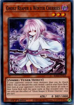 Yugioh! Ghost Reaper & Winter Cherries - RA03-EN014 - Platinum Secret Rare - 1st - Image 1