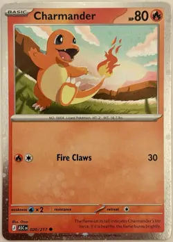 Charmander ASC 020/217 Cosmos Holo Promo Ascended Hero’s Pokemon Card NM - Image 1