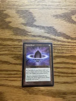 Vintage 1997 MTG Tempest Lotus Petal Card MP - Image 1